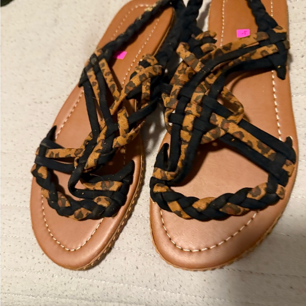 Stylish Black and Brown Women's Sandals Hand Made